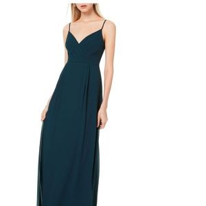 Navy Chiffon Bridesmaid Gown